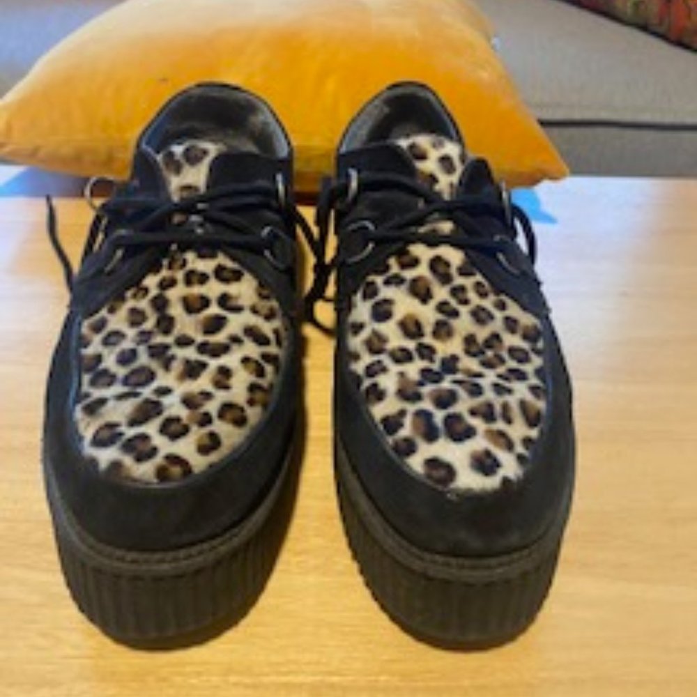 TUK Creeper - Mens US Size 12, Black/Leopard